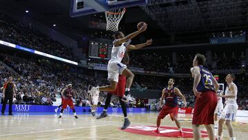 Anthony Randolph, del Real Madrid, en el último partido ante el Barcelona.