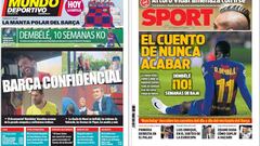 El controvertido Matchday, en las portadas de Barcelona