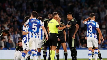 02/05/23 PARTIDO PRIMERA DIVISION REAL SOCIEDAD REAL MADRID
MILITAO ARBITRO PULIDO SANTANA