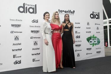 Carmen Ramírez, Edurne y Nia presentadoras de la gala de los Premios Dial 2023.