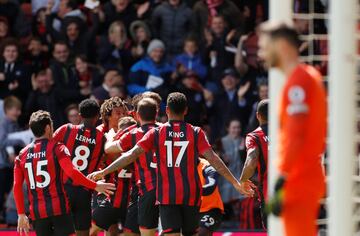 Bornemouth venció 1-0 a Tottenham por la fecha 37 de la Premier League. Jefferson Lerma y Davinson Sánchez fueron titulares y disputaron los 90 minutos. 