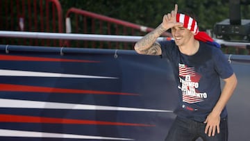 Griezmann, en la celebraci&oacute;n de la Europa League del Atl&eacute;tico de Madrid. 