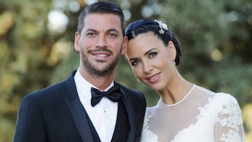 Ren&eacute; Ramos y Vania Mill&aacute;n el d&iacute;a de su boda.