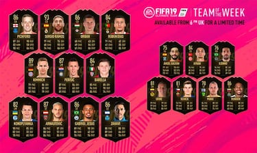TOTW 39 internacional de FIFA 19 Ultimate Team ya disponible