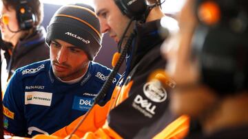 Carlos Sainz en los test de Barcelona.