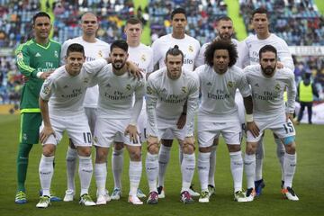 Real Madrid's starting XI at the Coliseum