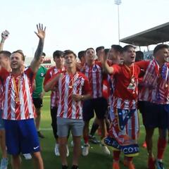 Locura rojiblanca: el Atlético juvenil celebró así su título