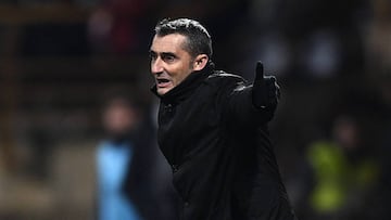 Ernesto Valverde, técnico del Barcelona.