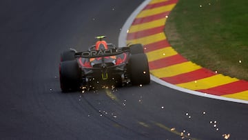 Sergio Pérez (Red Bull RB18). Spa-Francorchamps, Bélgica. F1 2022.