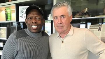 Tino Asprilla y Ancelotti