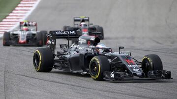 Alonso durante el pasado GP de Estados Unidos en Austin.