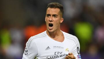 Lucas Vázquez, en la final de Champions.