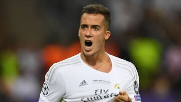 Lucas V&aacute;zquez, en la final de Champions.