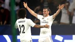 Bale celebra su tercer gol con Marcelo.