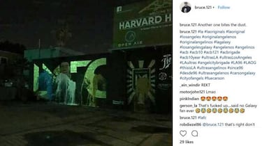 Mural de Vela duró un día, fanático del Galaxy lo dañó