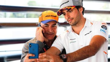 Carlos Sainz, padre e hijo.