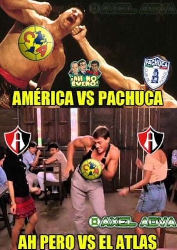 Pachuca se metió a la cancha del Azteca y venció 1-4 al América, gracias a algunos errores de Moisés Muñoz. Por ello, aquí llegan los mejores Memes del partido.