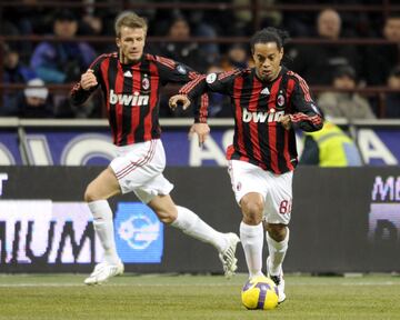 Compitieron juntos durante dos temporadas, 08/09 y 09/10 en el AC Milan
