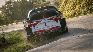 Ott Tanak, durante una prueba del Mundial de Rallies.