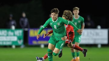 Ramón Martos con Irlanda Sub 17.