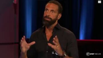 Ferdinand hablando en la televisión inglesa