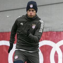 James volverá pronto a competir, ya entrena con balón