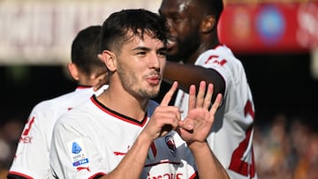 Brahim Díaz celebra un gol.