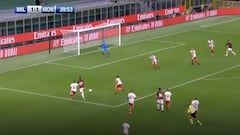 El hijo de Maldini mete su primer gol con el Milan y es uno increíble