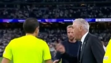 Ancelotti enfurece por el árbitro