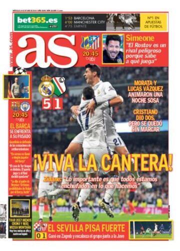 Las portadas de AS de octubre