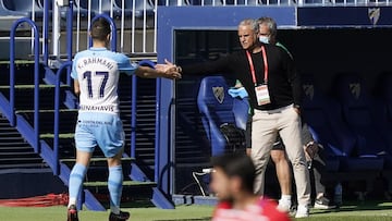 Pellicer y Yanis Rahmani, durante el partido copero ante el Granada.