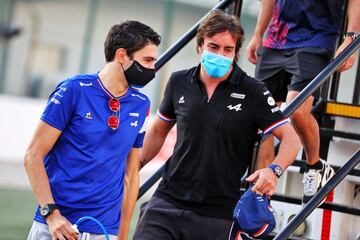 Esteban Ocon y Fernando Alonso (Alpine). F1 2021.