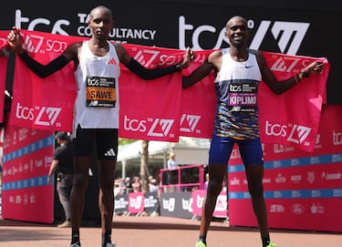 Kipchoge señala a los dos atletas que bajarán de dos horas en maratón