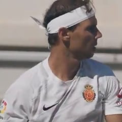 Rafael Nadal presenta la segunda camiseta mallorquinista