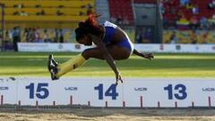 Caterine Ibarg&uuml;en gan&oacute; en 2015 oro en los Panamericanos, el Mundial de Atletismo y la Liga Diamante. 