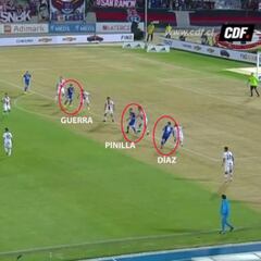 Triple '9' de la U, el gran acierto de Hoyos frente a Palestino