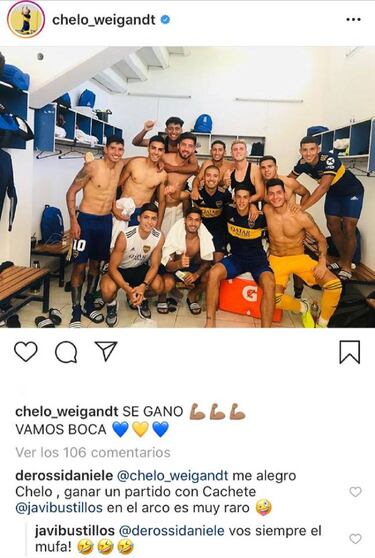 Los divertidos mensajes entre Daniele De Rossi y los juveniles de Boca