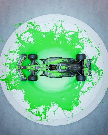 La escuder¨ªa suiza apuesta por un dise?o de manchas de pintura para los monoplazas de sus pilotos Nico H¨¹lkenberg y Gabriel Bortoleto.