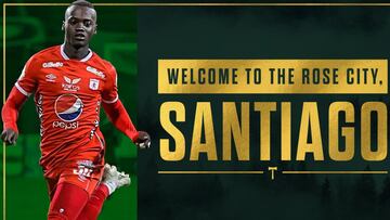 Santiago Moreno, nuevo jugador de Portland Timbers.