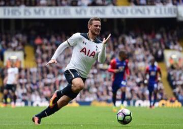 El holandés llegó a Tottenham como carta de gol desde el Alkmaar. Pero solo suma 2 goles. Fuente: sitio web de estadísticas Squawka.