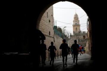 Las imágenes de la séptima maratón de Jerusalén