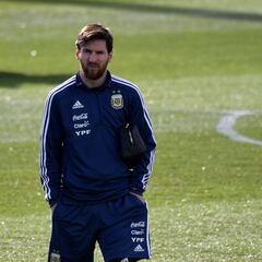 Messi: Argentina star trains at Real Madrid's Valdebebas base