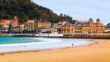 La playa de La Concha es un símbolo de la ciudad de San Sebastián