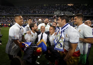 El Real Madrid  se proclamó campeón de Liga tras cuatro temporadas sin levantar el título.