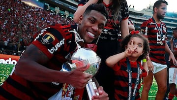 Orlando Berrio se coron&oacute; campe&oacute;n de la Libertadores con Flamengo