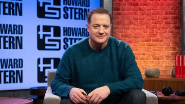 Brendan Fraser, en el programa de Howard Stern.