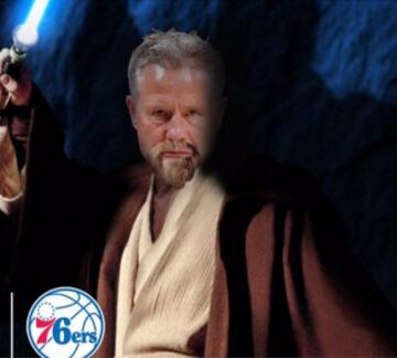 Otro Obi Wan, en este caso el t¨¦cnico de Philadelphia: Brett Brown.