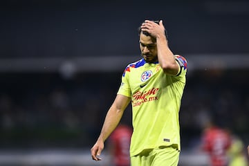   Henry Martin of America during the Semifinals second leg match between America and Guadalajara as part of the Torneo Clausura 2024 Liga BBVA MX at Azteca Stadium on May 18, 2024 in Mexico City, Mexico.