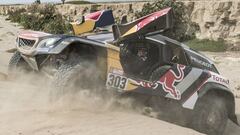 Carlos Sainz (ESP) of Team Peugeot Total races during stage 04 of Rally Dakar 2018 from Marcona to Marcona, Peru on January 09, 2018 // Marcelo Maragni/Red Bull Content Pool // P-20180109-00768 // Usage for editorial use only // Please go to www.redbullcontentpool.com for further information. //   FOTO: RED BULL
 RALLY DAKAR CUARTA ETAPA 4 
 SAN JUAN DE MARCONA - SAN JUAN DE MARCONA
 FOTO ENVIADA RAFA.PAYA.
