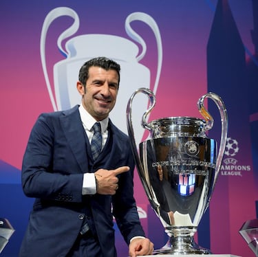 El primer galáctico de Florentino Pérez consiguió la única Champions que brilla en su palmarés. Dos años antes había cambiado el Barcelona por el Real Madrid a cambio de 60 millones de euros. En su primera temporada ganó la Liga con los blancos y se convirtió en pieza clave para Vicente del Bosque. En 2002 se lesionó del tobillo, pero llegó a recuperarse para disputar la final. Se marchó del Madrid en 2005, a las filas del Inter de Milán, donde estaría cuatro temporadas, ganando el scudetto en cada una de ellas. Dueño de una amplia red inmobiliaria con propiedades en España (donde reside), Portugal y Suecia (la nación de su mujer, la modelo Helen Swedin), también tiene una explotación minera en África. Además, es consejero y embajador de la UEFA desde 2017, ha sido anfitrión de eventos como la final de la Champions de 2014, que se celebró en Lisboa, su ciudad natal. Incluso ha llegado a participar en una campaña publicitaria con su mujer (tiene tres hijas) de la cadena de ropa Cortefiel.